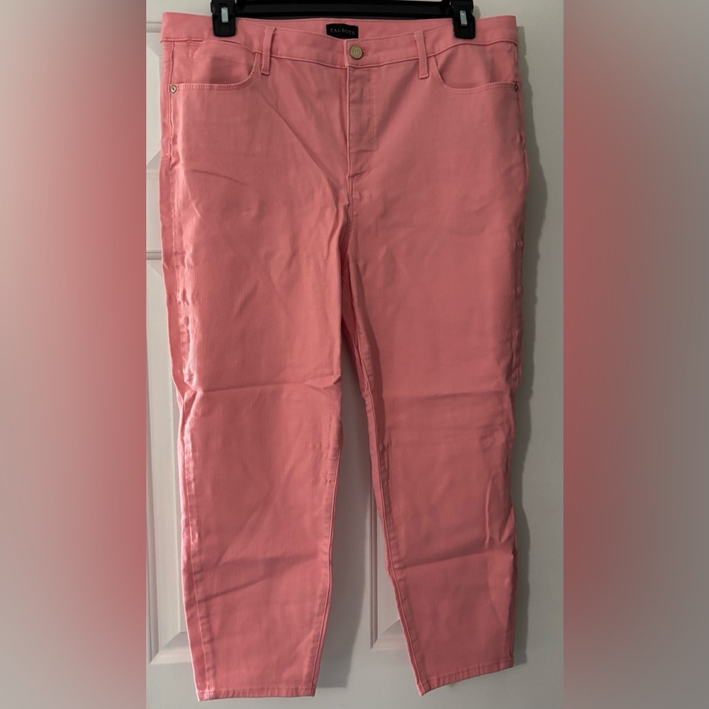 Talbots cropped Pink Pants, so 16, perfect condition